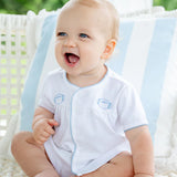 Ruth and Ralph Blue Football Layette Set