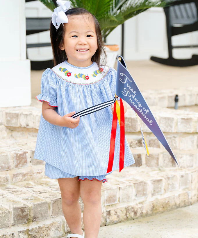 Ruth and Ralph Back to School Caterpillars Annabelle Bloomer Set