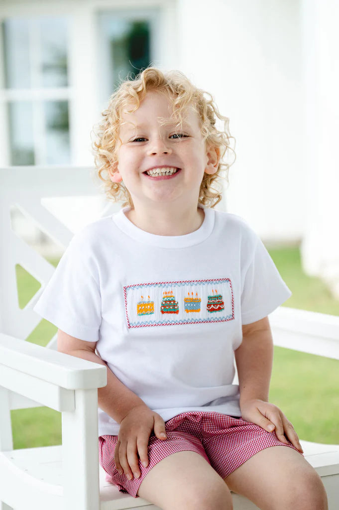 Ruth and Ralph Red Birthday Cakes Beau Shorts Set
