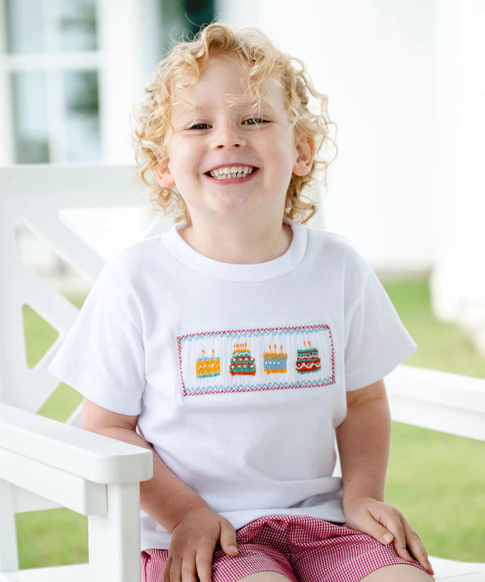 Ruth and Ralph Red Birthday Cakes Beau Shorts Set