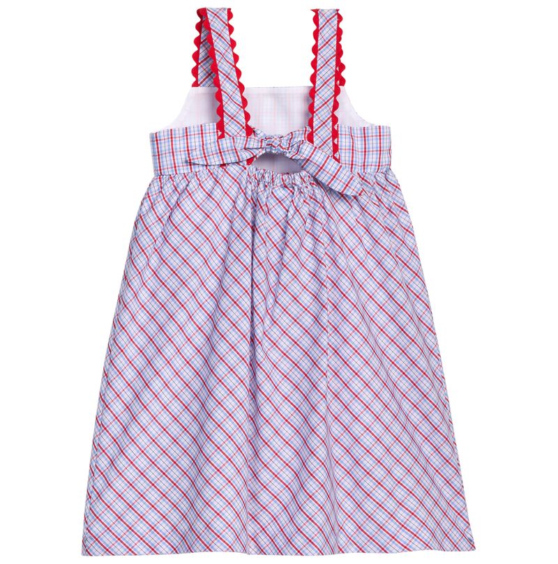 Evie Dress- Patriotic Plaid