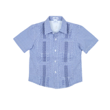 blueQuail Gameday Guayabera - Navy