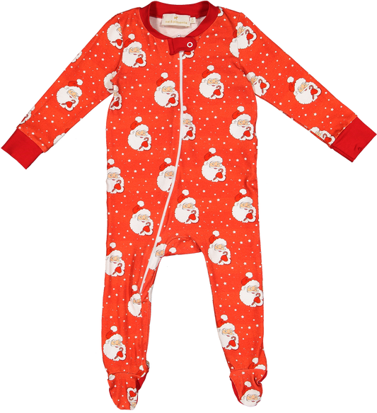 Sal and Pimenta Red Santa Glows Baby Boy Pajama