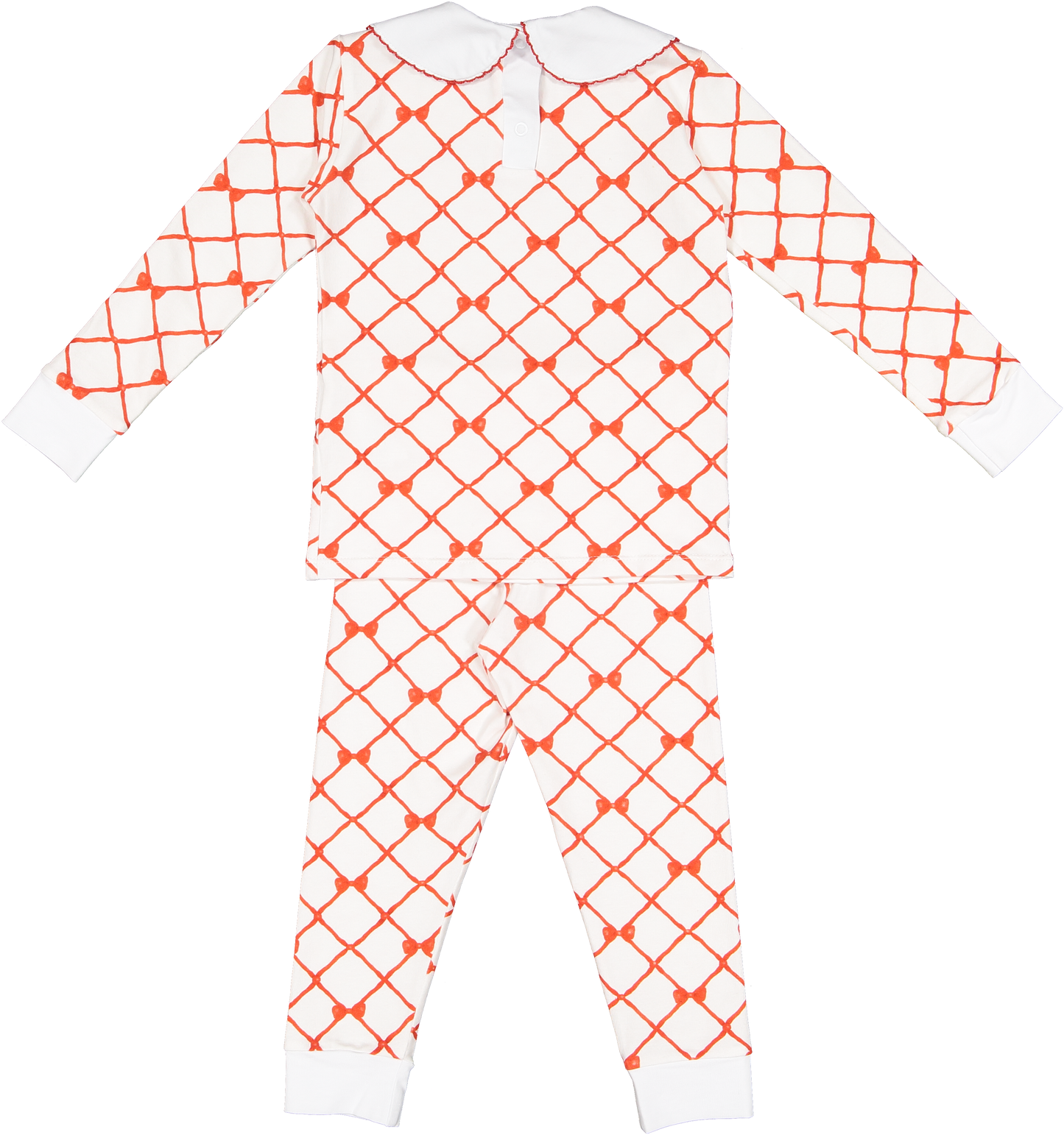 Sal and Pimenta Red Trellis Girl Pajama