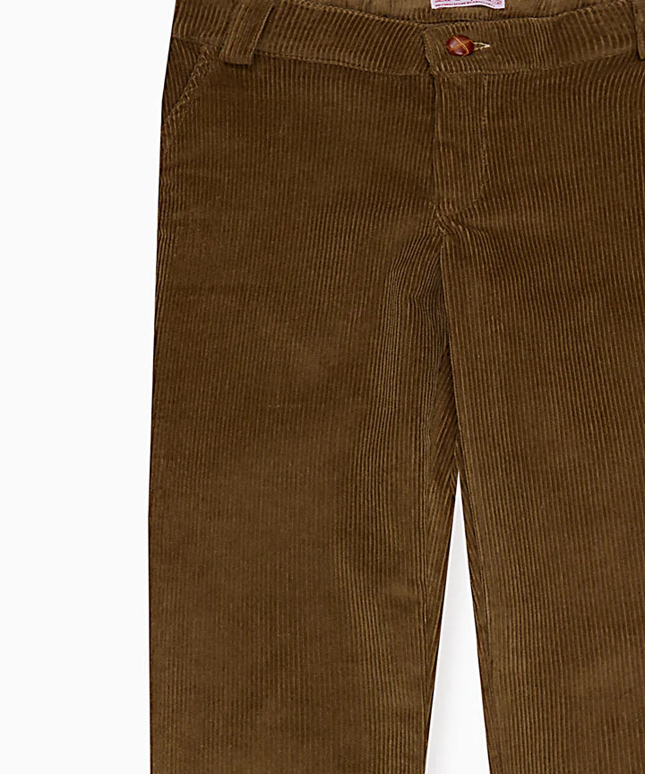 La Coqueta Biscuit Reinaldo Corduroy Boy Trousers