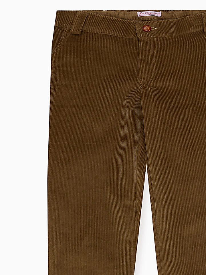 La Coqueta Biscuit Reinaldo Corduroy Boy Trousers