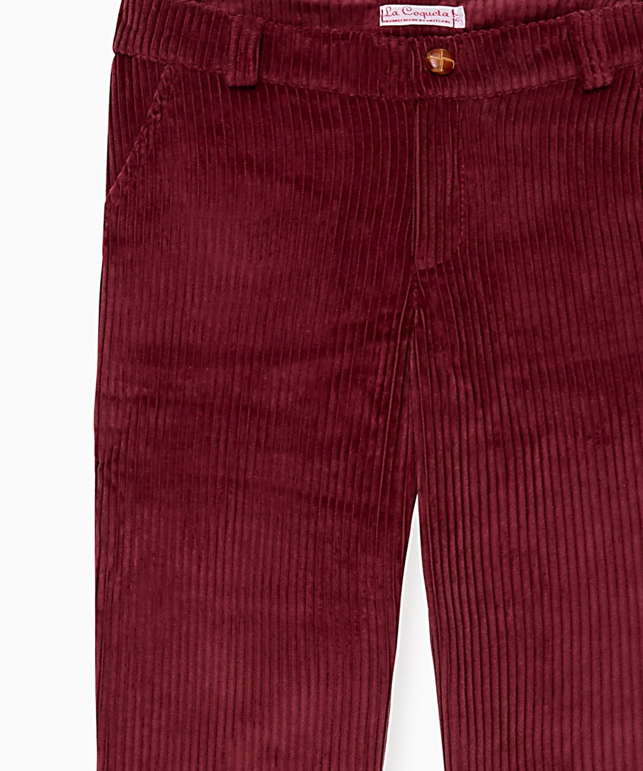 Burgundy Reinaldo Corduroy Boy Trousers 