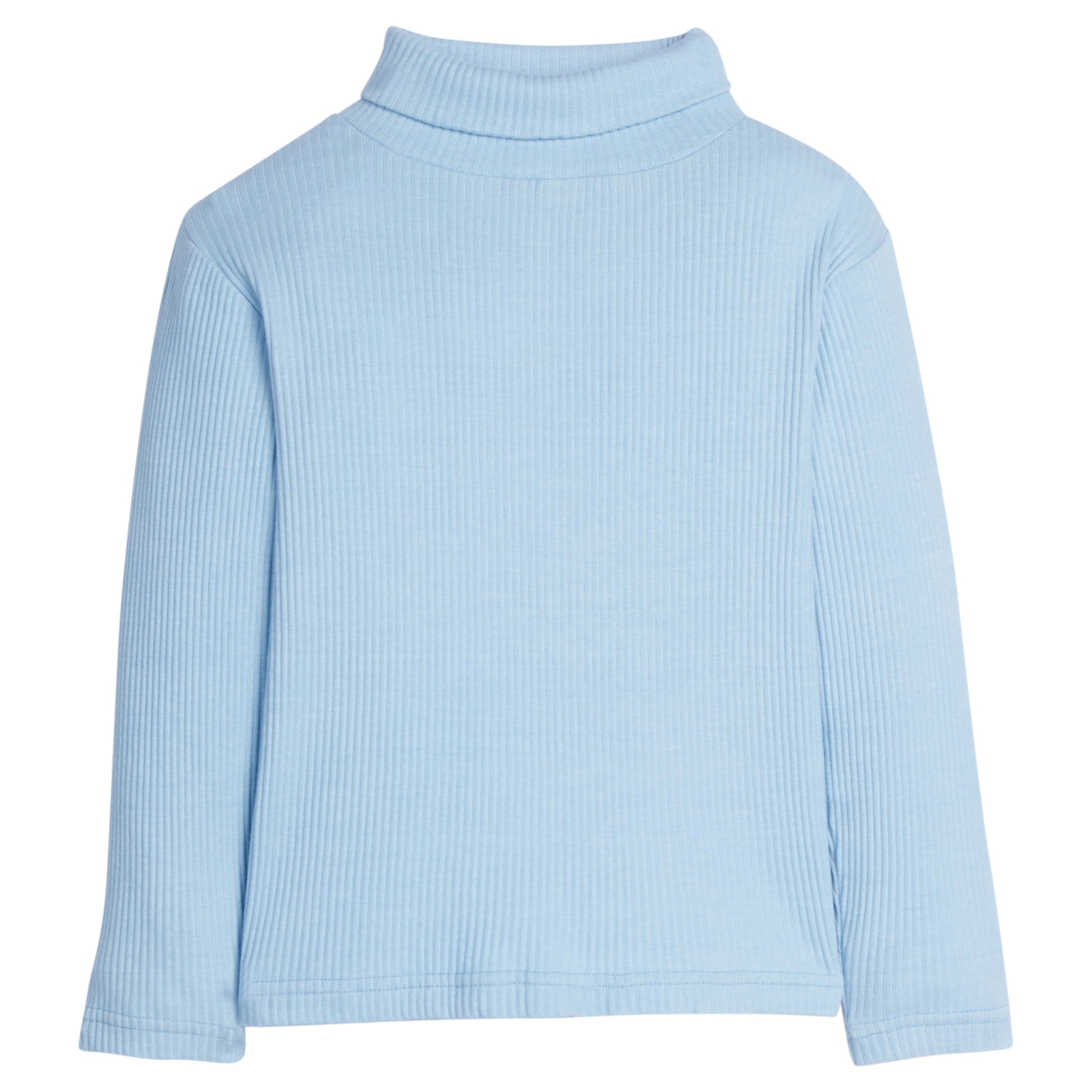 Bisby Ribbed Turtleneck- Ice Blue