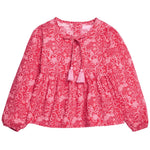Bisby Riviera Top- Cambridge Crimson Floral