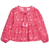 Bisby Riviera Top- Cambridge Crimson Floral
