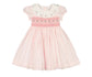 Antionette Paris Cherry Pink Short Puff Smocked Dress