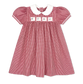 Ruth Ribbon Dress- Ridgeland Red Minigingham