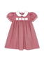 Ruth Ribbon Dress- Ridgeland Red Minigingham