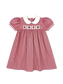 Ruth Ribbon Dress- Ridgeland Red Minigingham