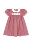 Ruth Ribbon Dress- Ridgeland Red Minigingham