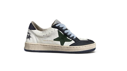 Bonpoint Golden Goose X Bonpoint Kids Goldstar Shoe- Blue and Green