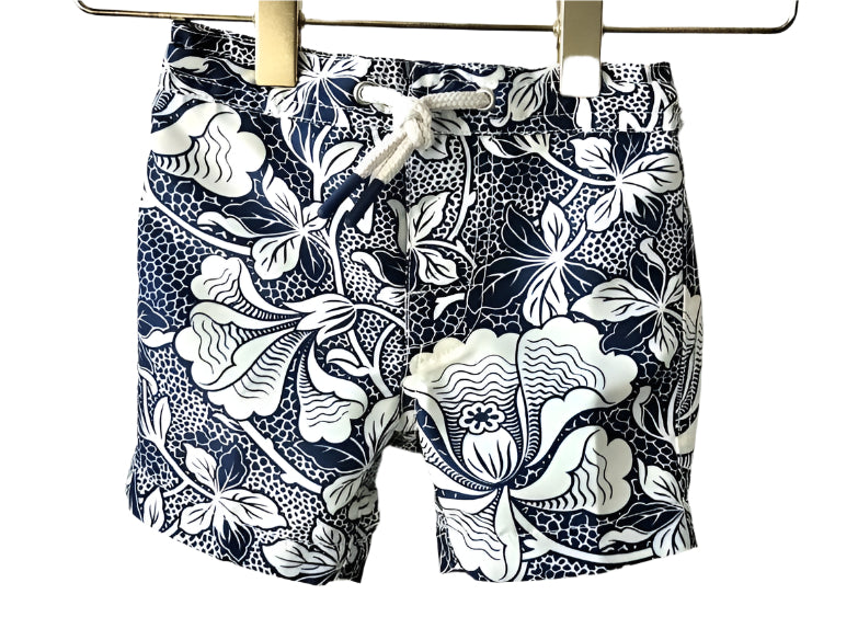 Bonpoint Blue Niagara Printed Swim Shorts