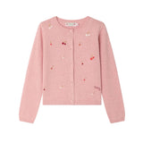 Bonpoint Hand Embroidered Cherries Lilith Cardigan