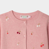 Hand Embroidered Cherries Lilith Cardigan