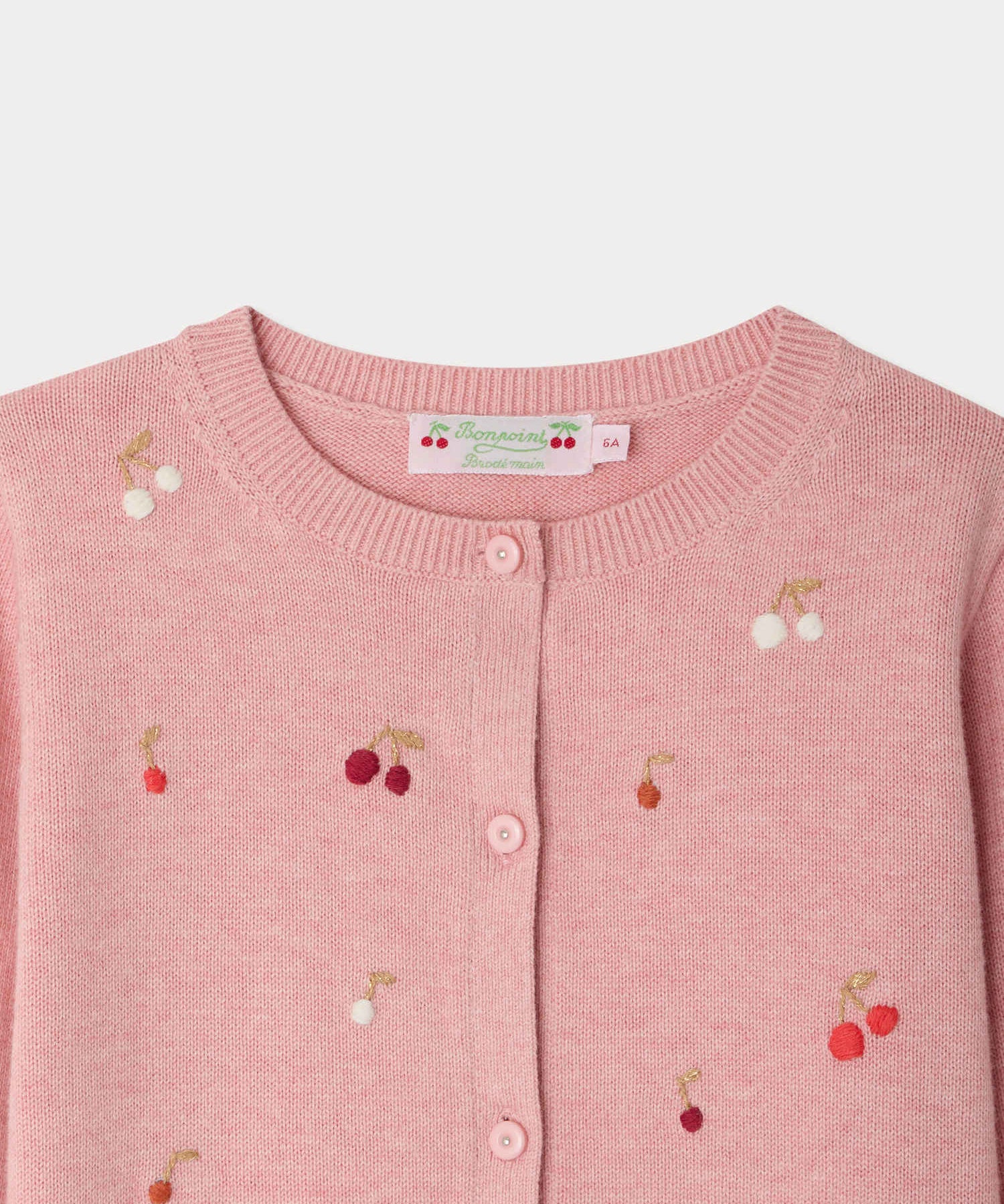 Hand Embroidered Cherries Lilith Cardigan