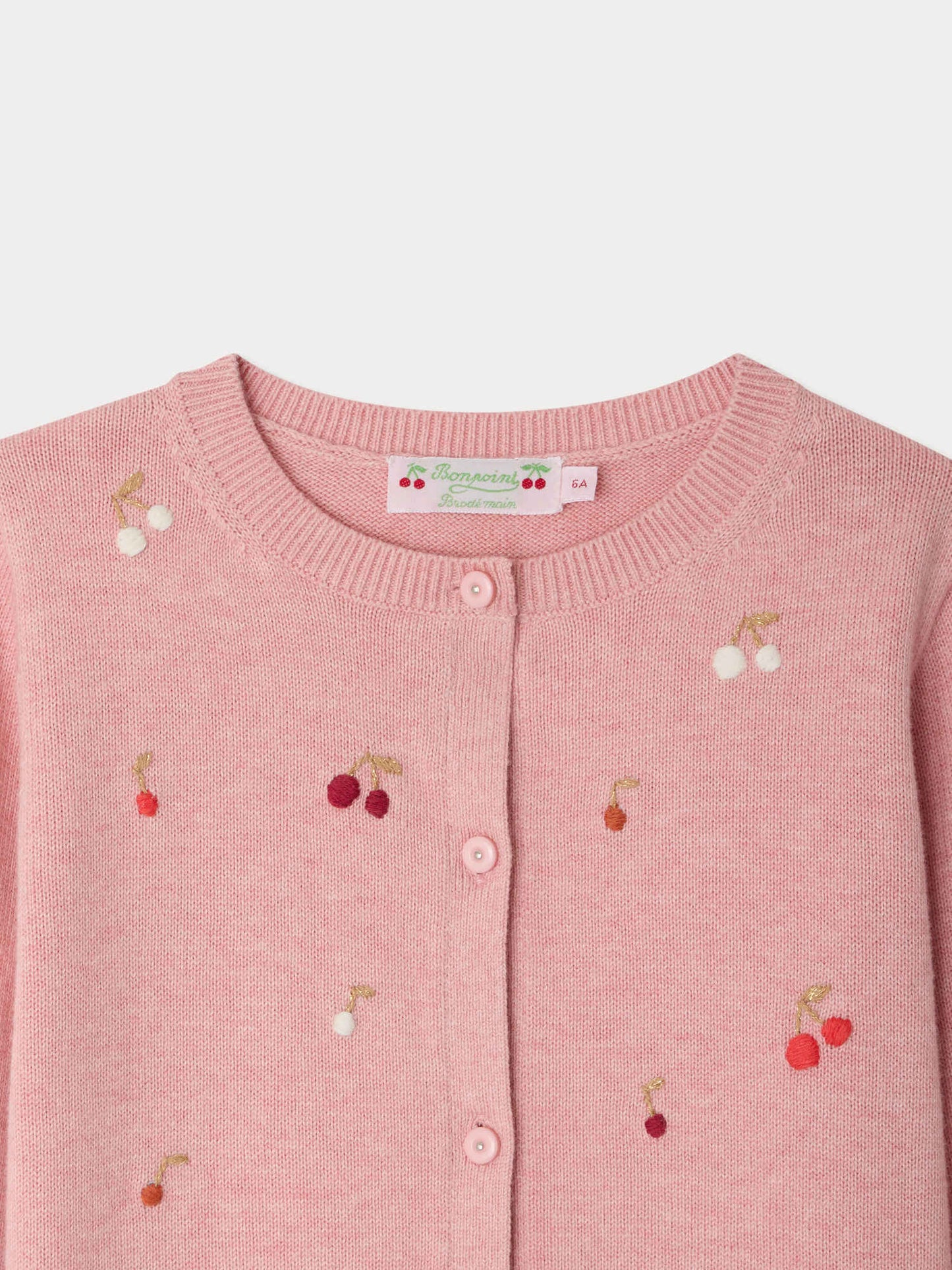 Hand Embroidered Cherries Lilith Cardigan