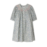 Bonpoint Prussian Blue Flowers Dress
