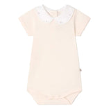 Bonpoint Cygne Hand Embroidered Cherries Bodysuit