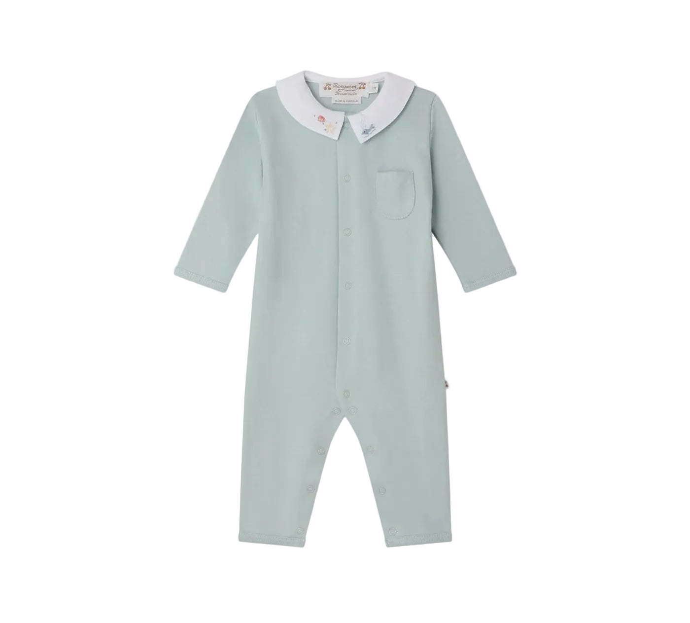 Bonpoint Anton Hand Embroidered Whale and Seashell Pajamas