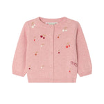 Bonpoint Hand Embroidered Cherries Claudie Cardigan