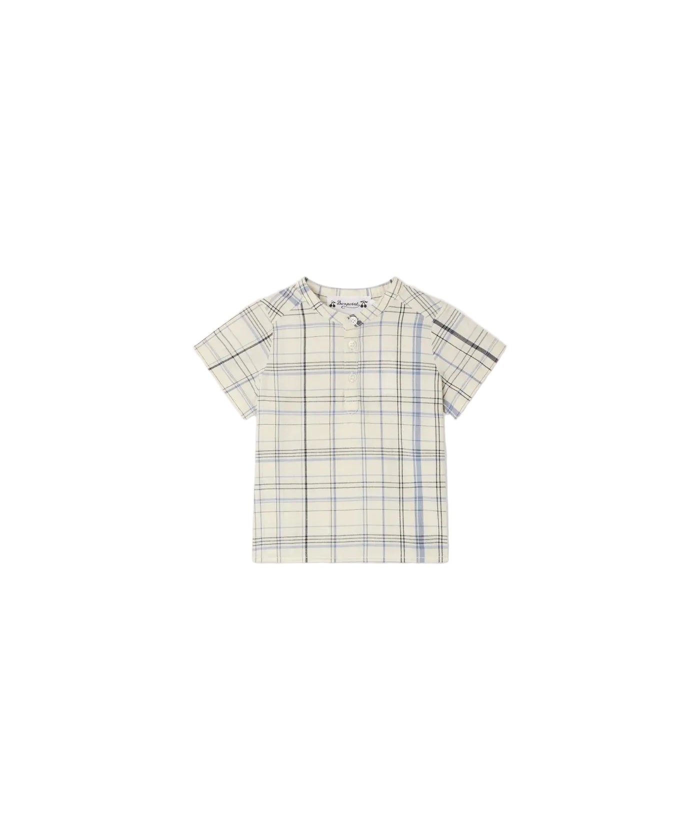 Bonpoint Cesari Checkered Collar Shirt