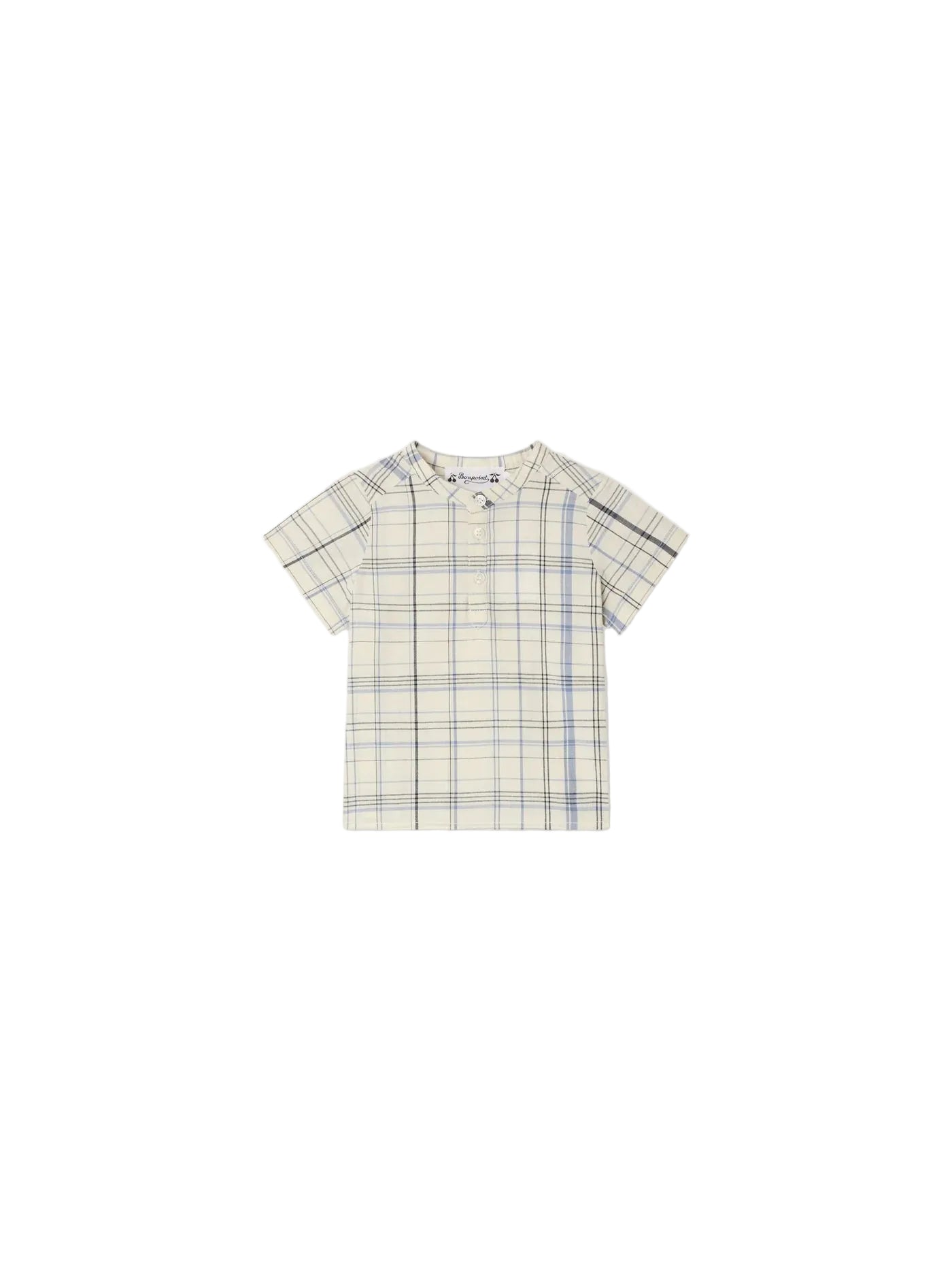 Bonpoint Cesari Checkered Collar Shirt