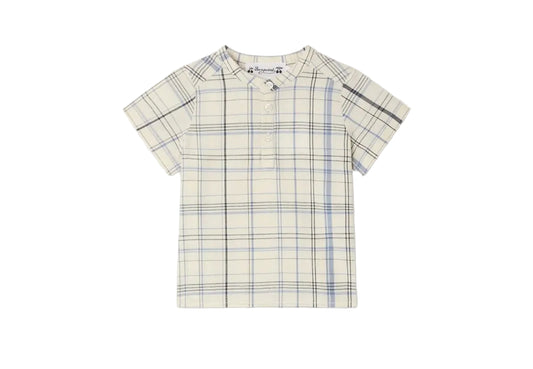 Bonpoint Cesari Checkered Collar Shirt