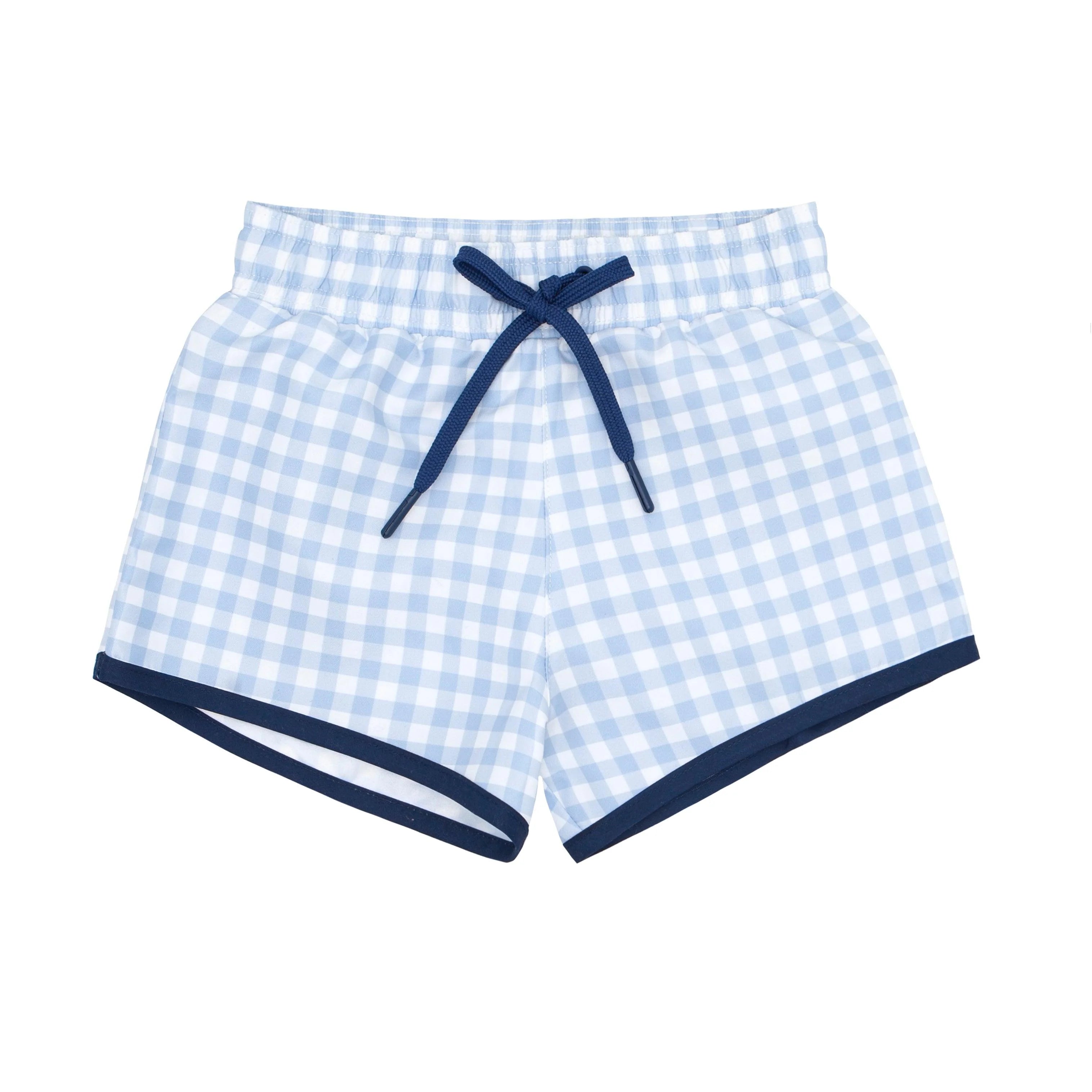 Minnow Oasis Blue Gingham Boardie