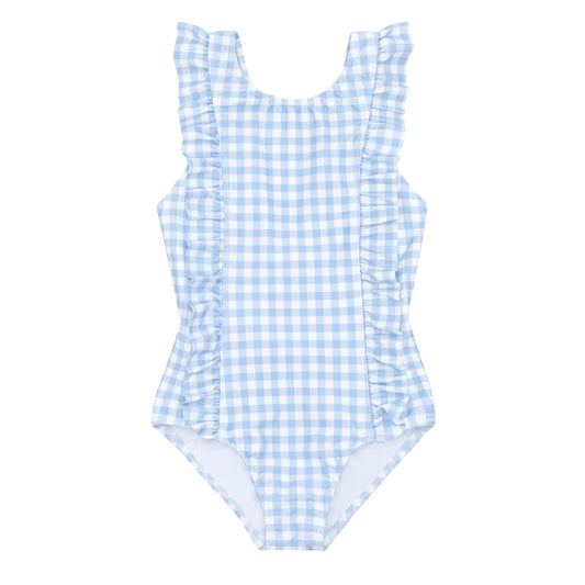 Minnow Oasis Gingham Ruffle One Piece