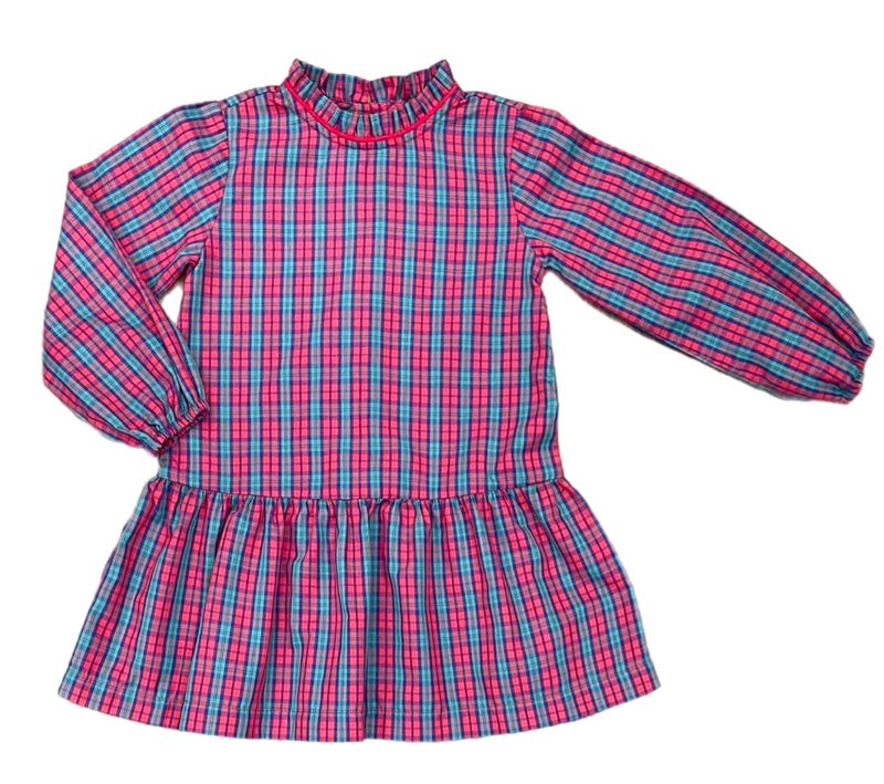 James and Lottie Red Christmas Plaid Penelope Dress