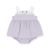 Florence Eiseman Pincord Romper With Flowers