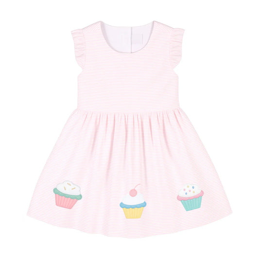 Florence Eiseman Seersucker Dress With Cupcakes