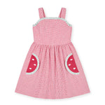 Florence Eiseman Check Seersucker Dress With Watermelon