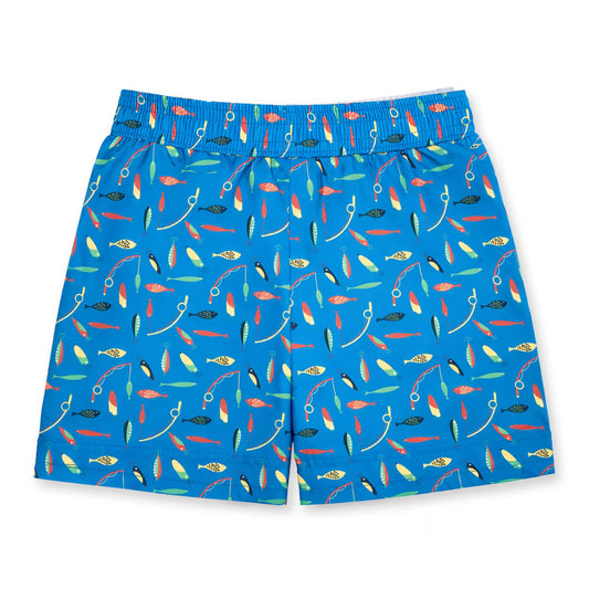 Florence Eiseman Fishing Lure Print Swim Trunk