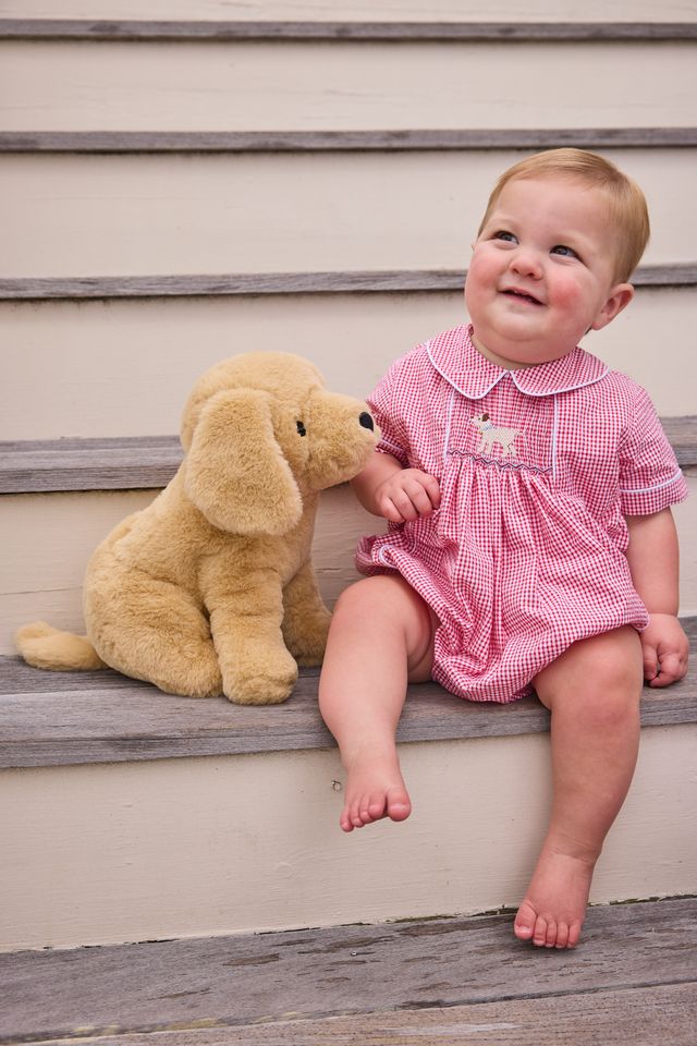 Little English Chest Smocked Bubble - Lab