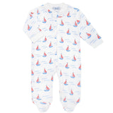 Nellapima Sailboats Zipper Footie
