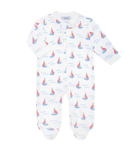 Nellapima Sailboats Zipper Footie