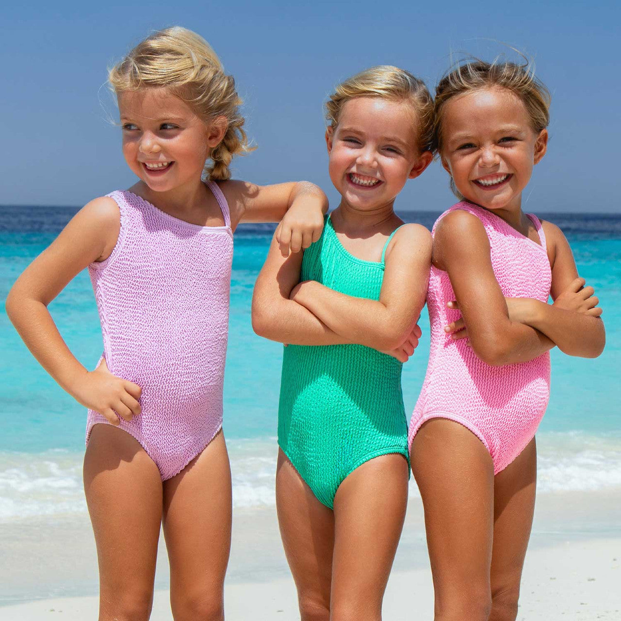 Crinkle One Shoulder Swimsuit - Lavender
