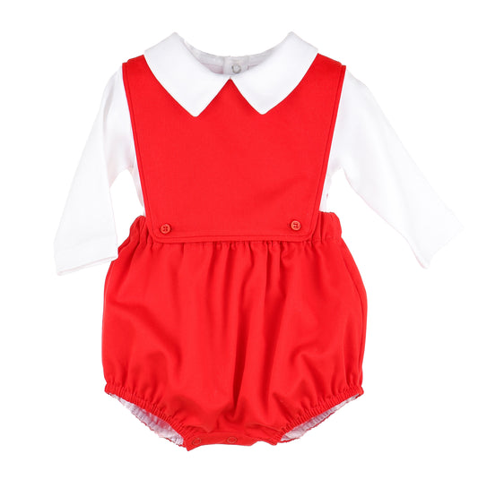 Sophie and Lucas The Classic's Boy Overall- White 