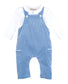 Sophie and Lucas Comfy Corduroy Overall Set- Blue