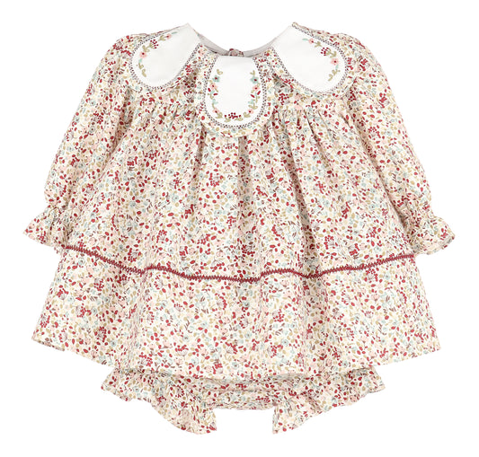 Sophie and Lucas Cranberry Crush Petal Float Dress