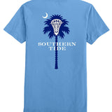 Southern Tide Lacrosse Palm Short Sleeve T-Shirt- Ocean Channel
