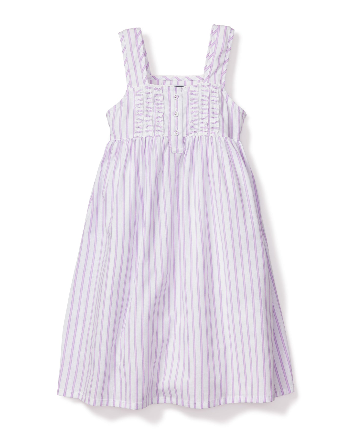 Petite Plume Children's Lavender French Ticking Charlotte Nightgown