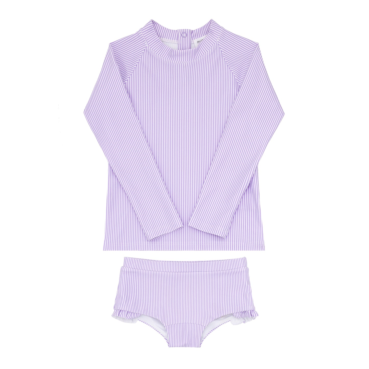 Lavender Stripe Rashguard Set