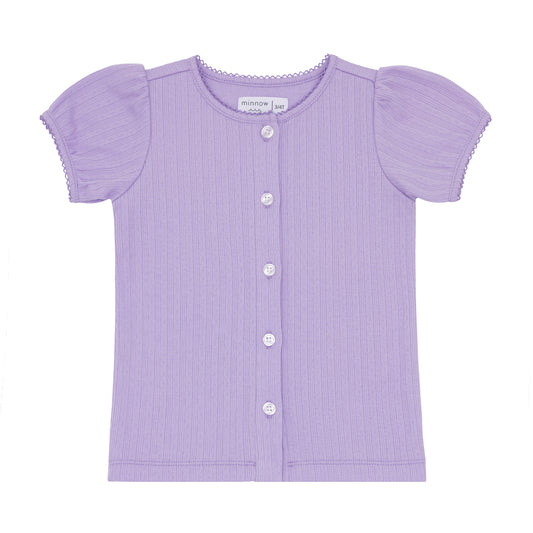 Lavender Breeze Puff Sleeve Shirt